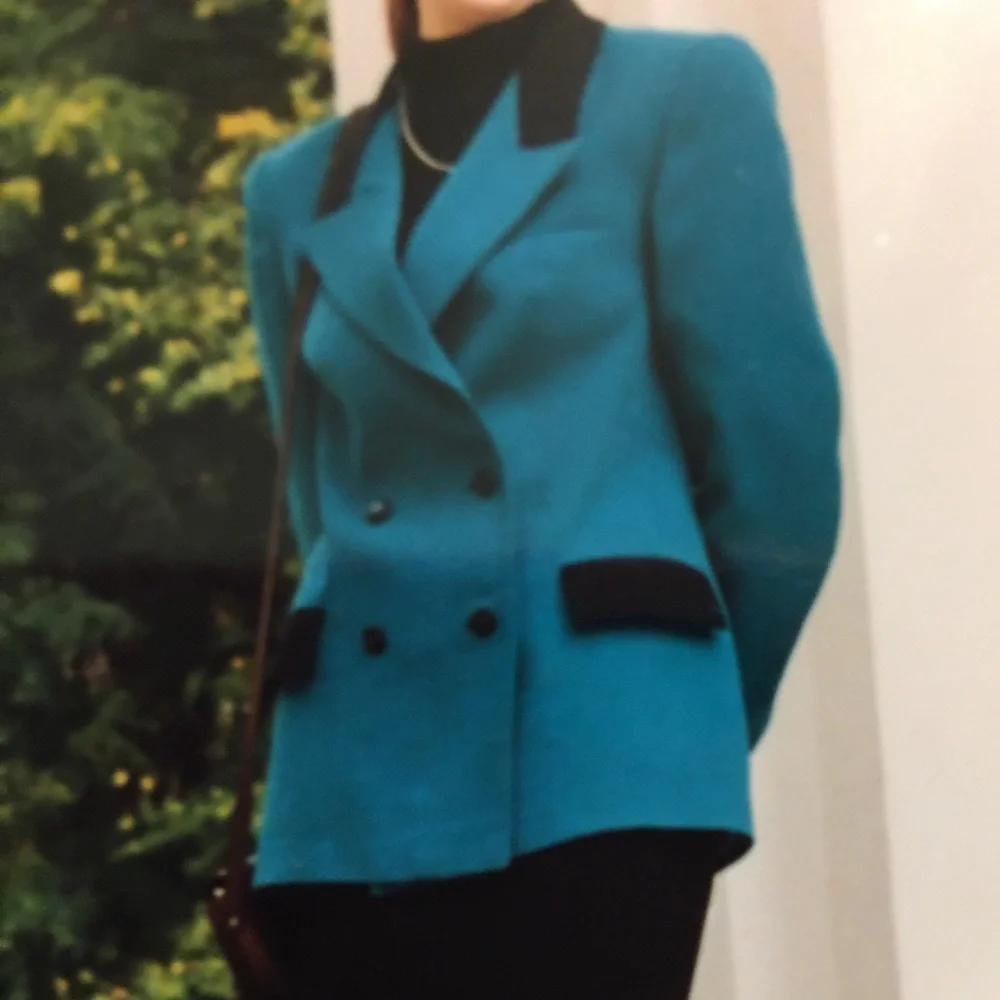 Blazer Jacket wool blend lined with atlas Custom Made in Ukraine Size S - Picture 6 of 8